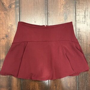 Blue Blush Burgundy Women's Skort